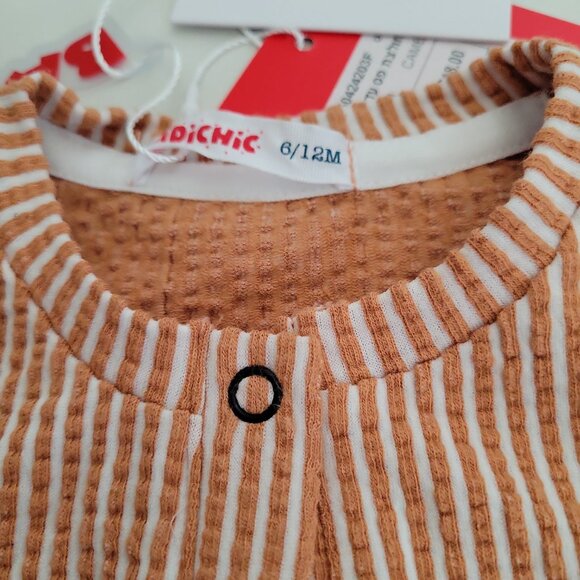 Baby Boy 2-Piece Outfit Set 6-12M Striped Top & Shorts by Kidichic NWT - Picture 3 of 6